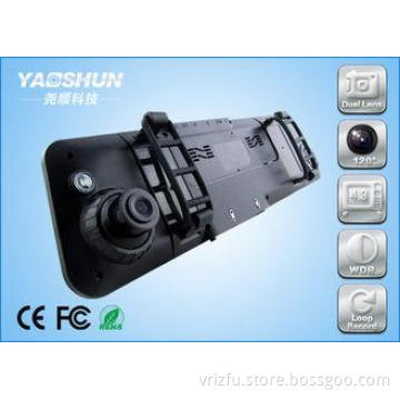 Wide Angles GPS Car DVR Cam 4.3 Inch , Black Box Rear View